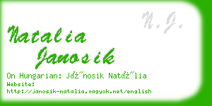 natalia janosik business card